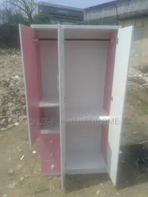 6ft X 3ft Wardrobe (White and Pink Color)