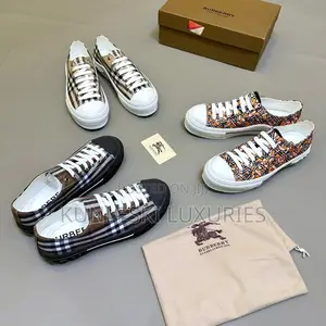 Original Burberry Fall Winter 2023 Low Brown Sneakers
