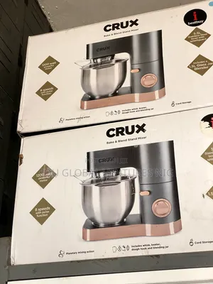 Crux Bake and Blend Stand Mixer 5.5litres 1200watts.
