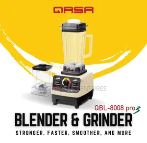 Qasa 2-in-1 Heavy Duty Commercial Blender Grinder Pro3