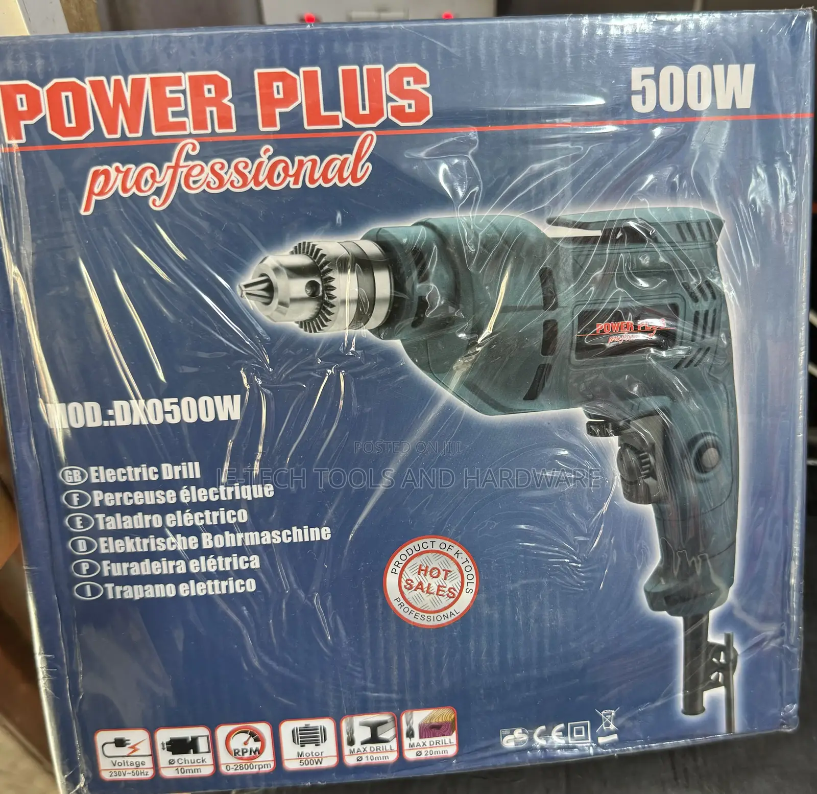 Iron Chuck 10mm Powerplus Drilling Machine