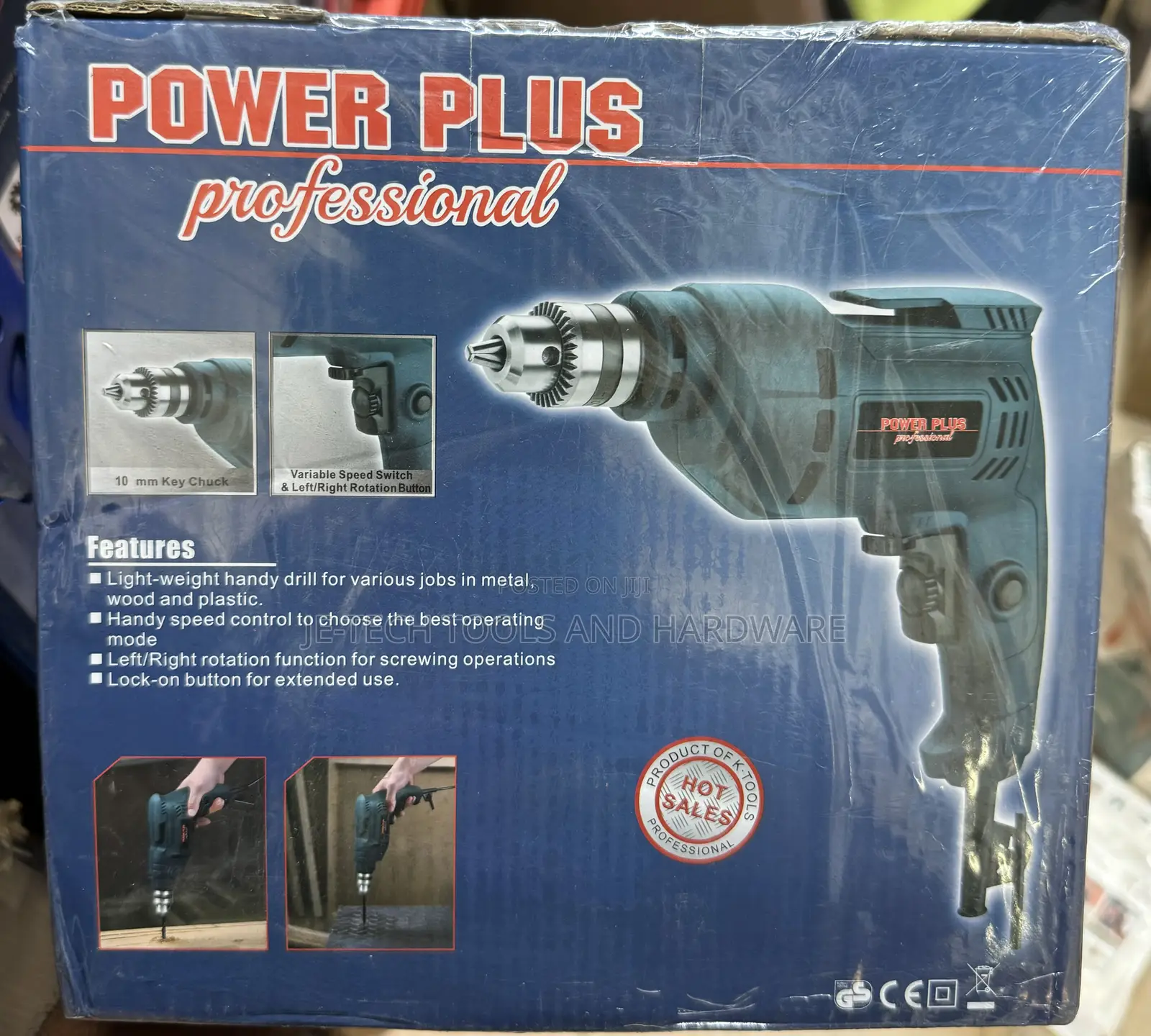 Iron Chuck 10mm Powerplus Drilling Machine