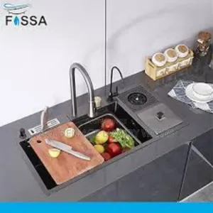 Luxury Kitchen Sink With Faucet and Bin