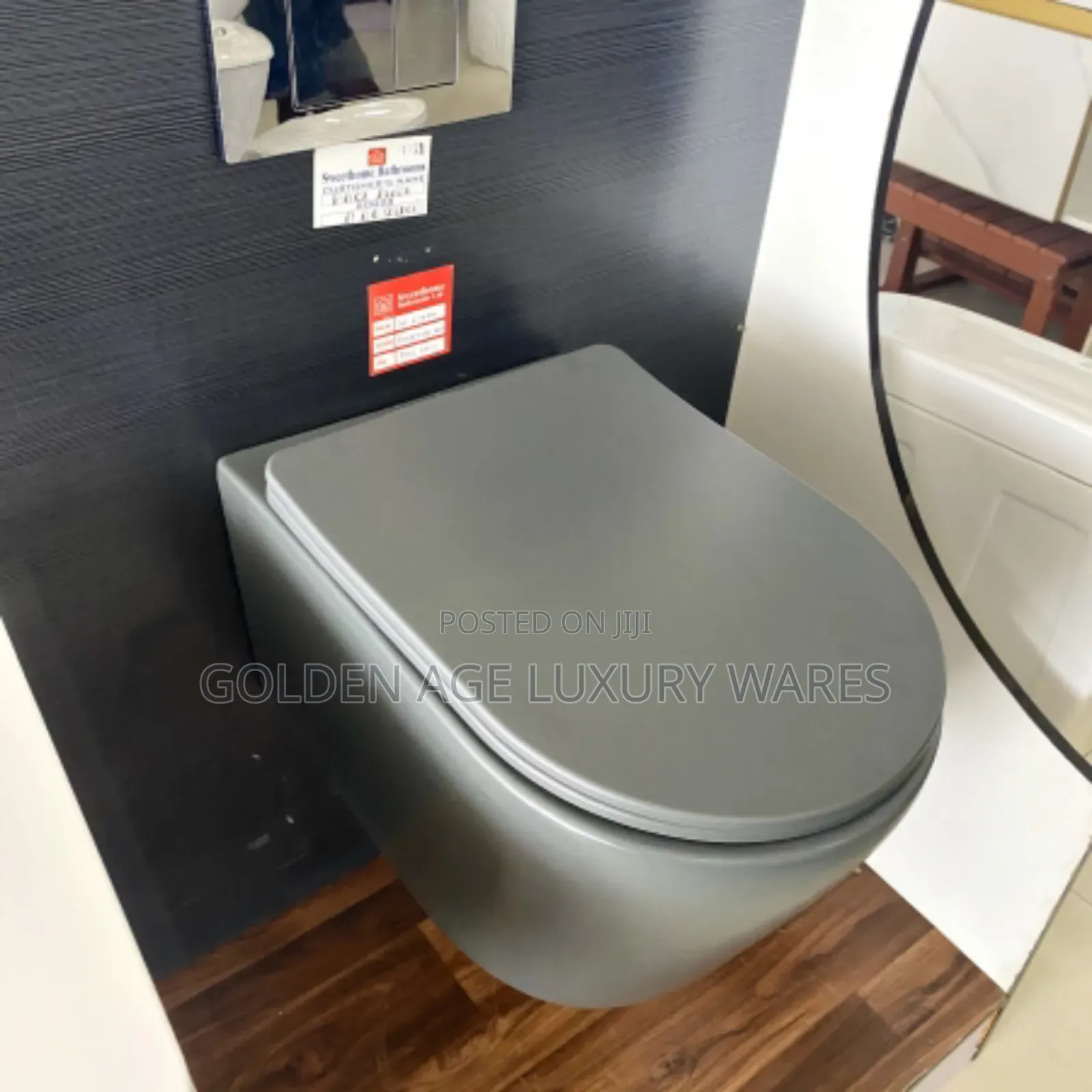 Gray Concealed Wc