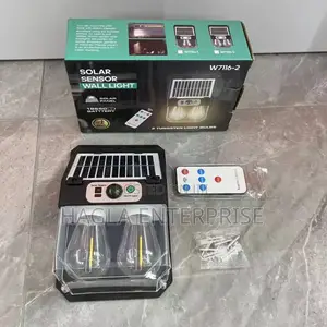 Double Bulb Solar Rechargeable Wall Sensor Ligh