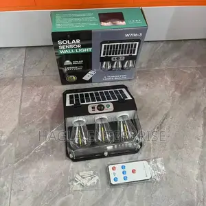 Triple Bulb Solar Rechargeable Sensor Light
