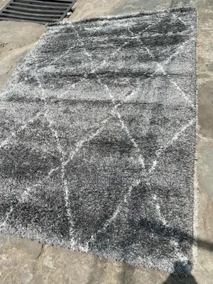 5x7fts Gray Shaggy Premium America Center Rug.