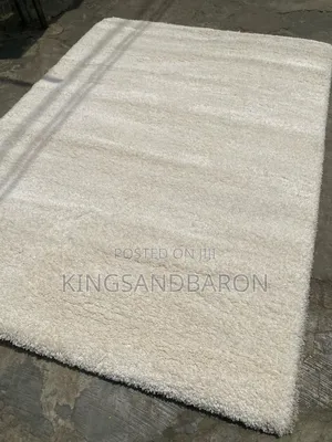 5x7fts Cream Shaggy Premium America Center Rug.