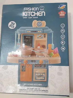 Kitchen Cabinets Set Children Pretend Play Tableware Sets