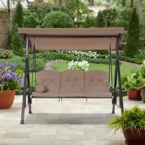 Outdoorsesslifepatioswingswithcanopy for Adults - 3-Seater