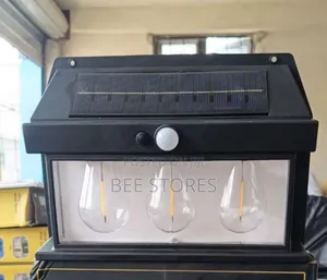 3 Bulbs Solar Rechargeable Sensor Wall Lamp