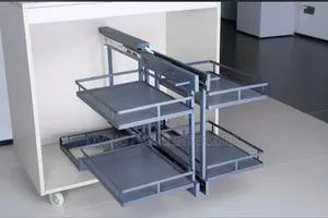 Gray Corner Pot Rack