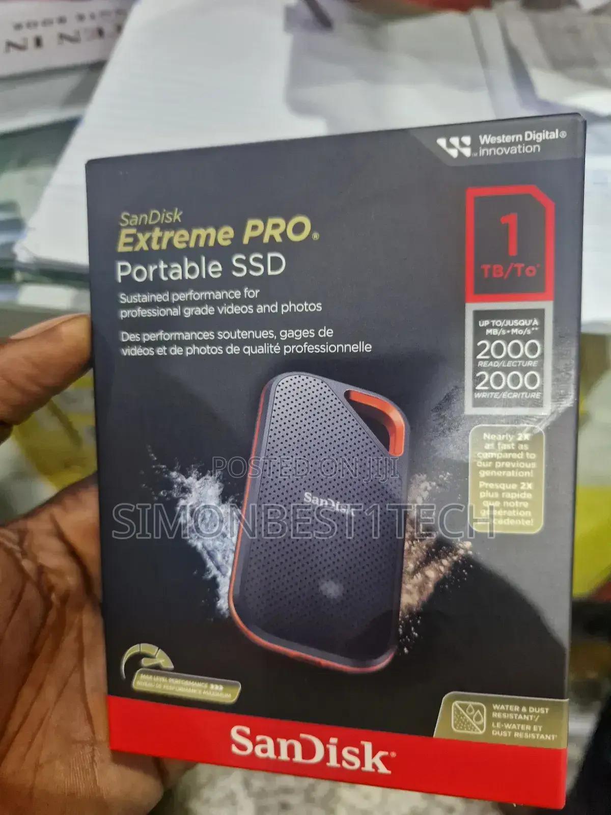 Portable SSD 1tb 2000mpbs.