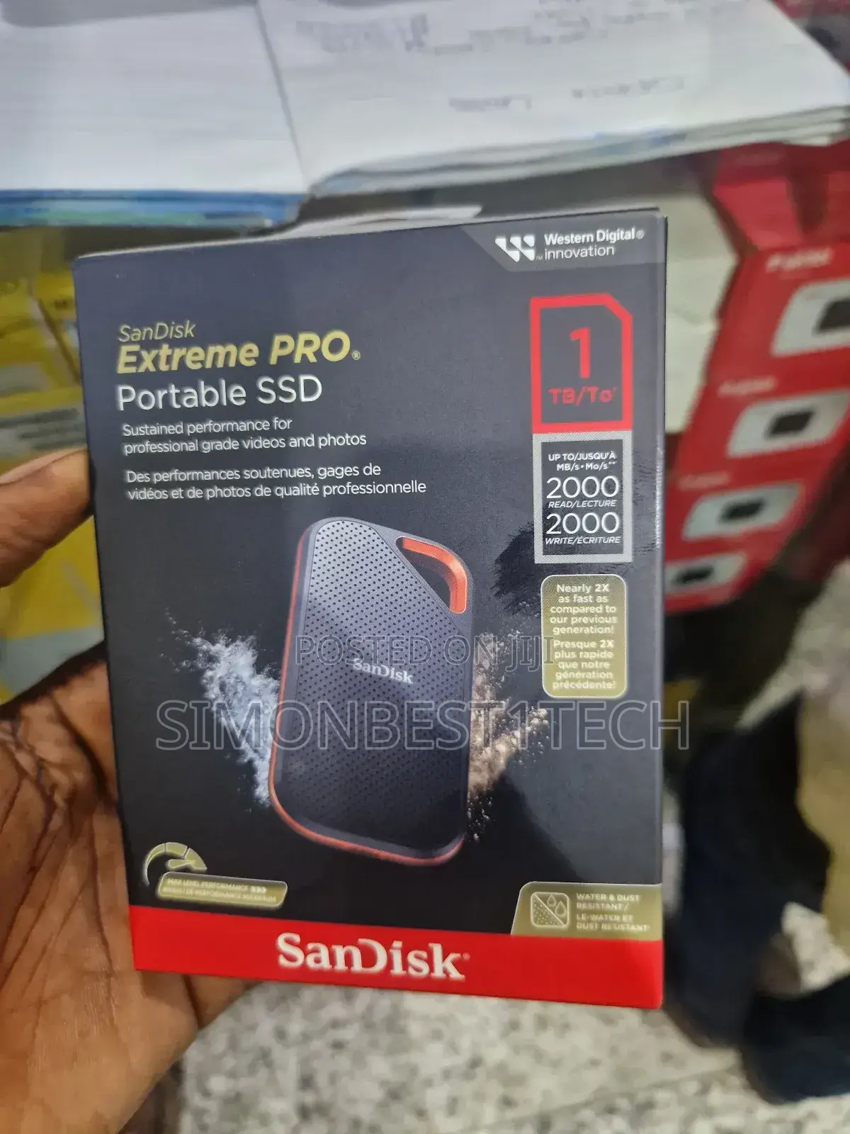 Portable SSD 1tb 2000mpbs.