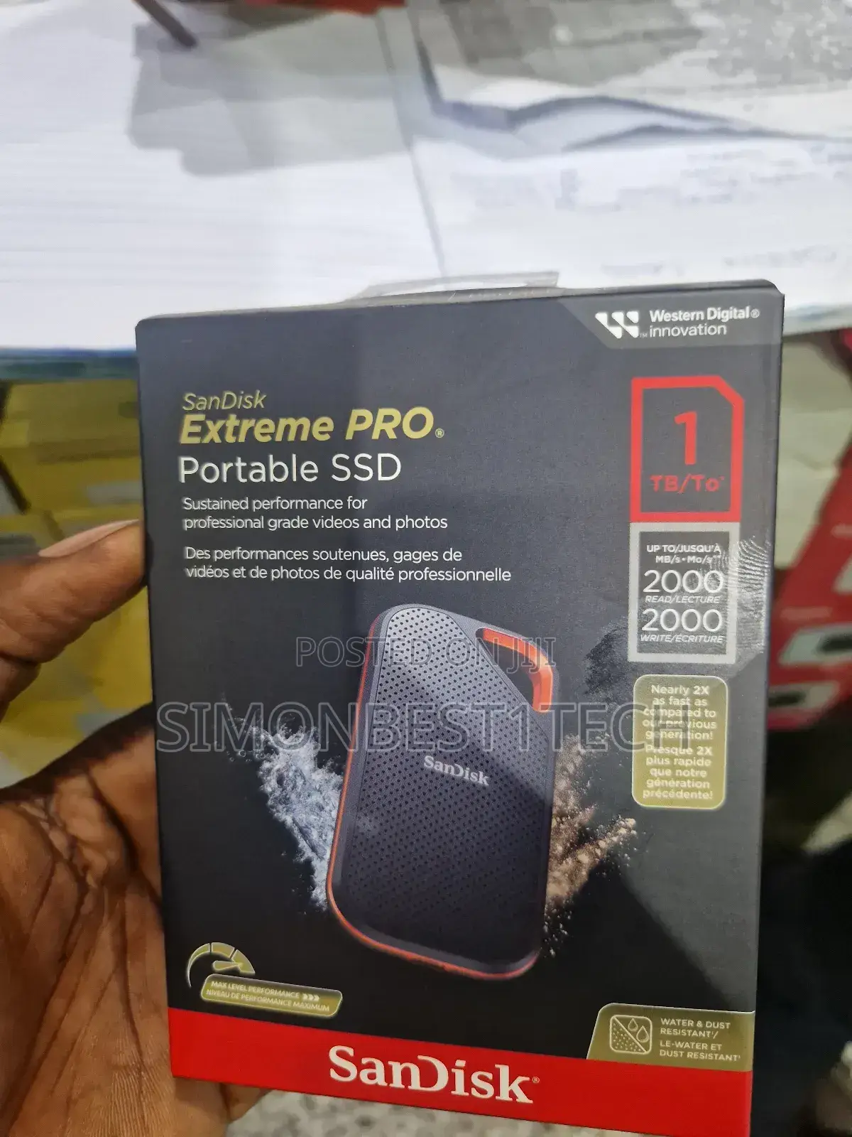 Portable SSD 1tb 2000mpbs.