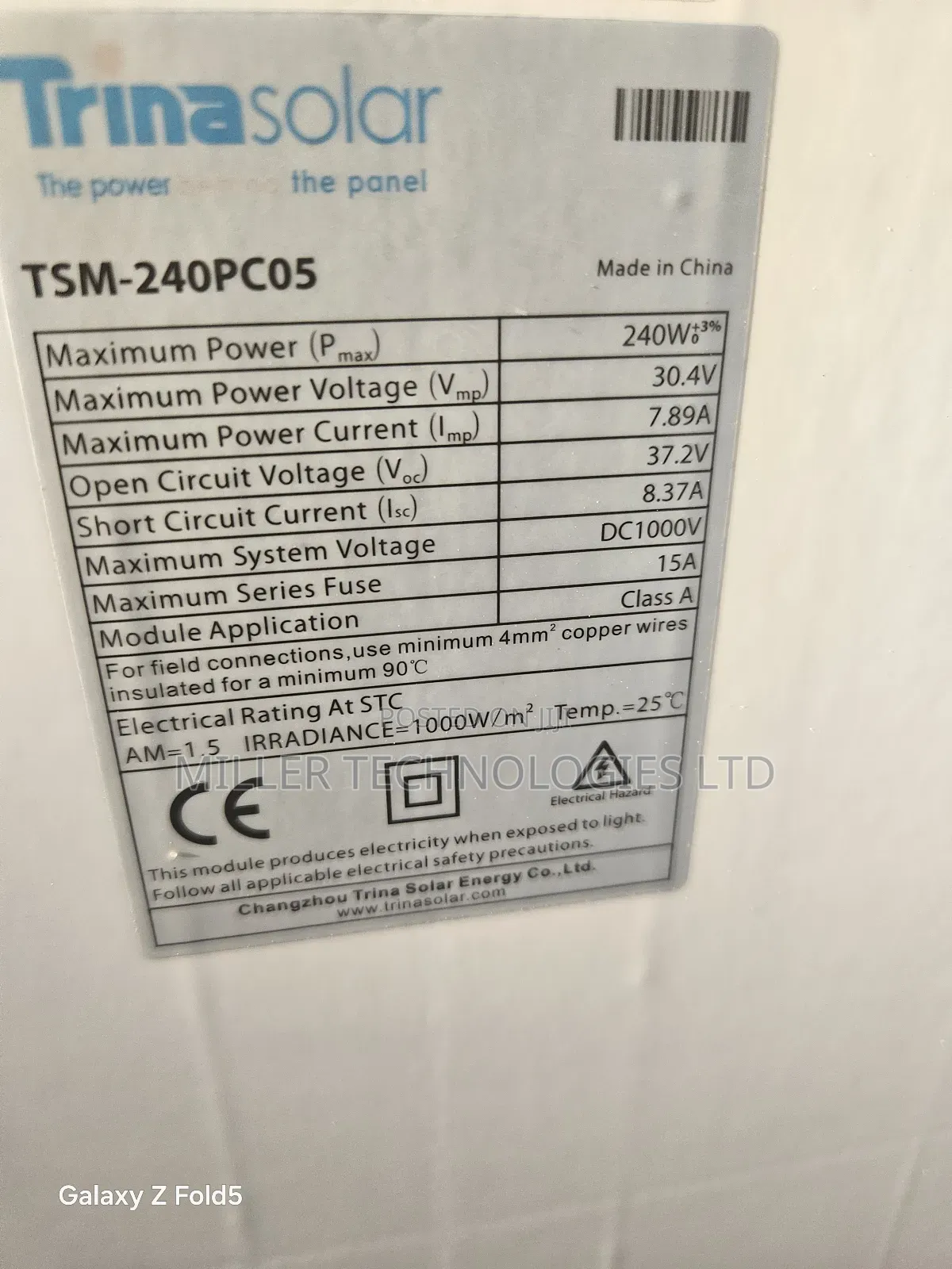 240w Poly Solar Panel