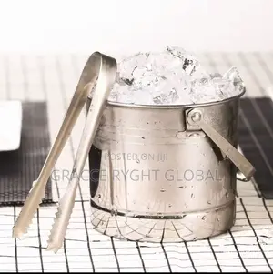 Bar Ware 1l Stainless Steel Ice Bucket With Ice Picker