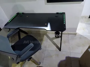 Office Gaming Desk and Chair.