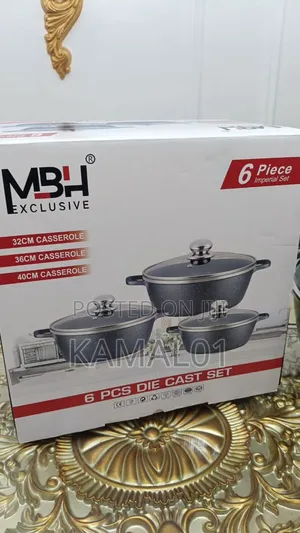 3pcs MBH Cookware Granite Pot