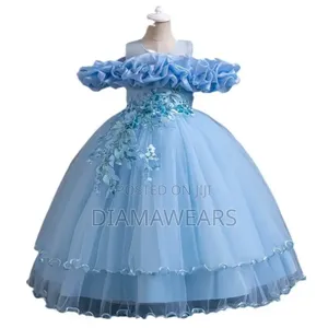 Sky Blue Princess Full Ball Gown