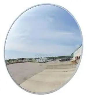 Convex Traffic Mirror Round Plastic (Black)