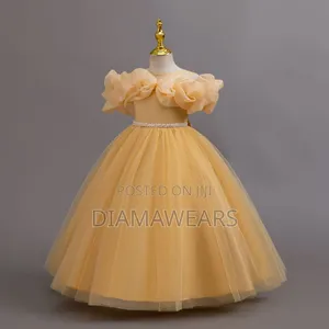 Gold Princess Ceremonial Full Ball Gown