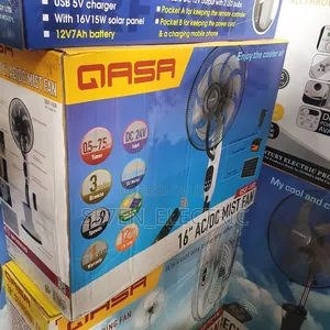 Qasa Rechargeable Standing Fan Mist 16inches