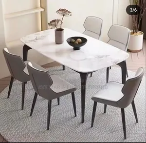 Marble Dinning Table and Chairs