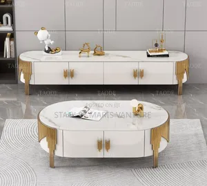 Turkish Marble Top Tv Stand and Center Table