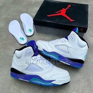 Original Air Jordan 5 Retro Grape Sneakers Available Instore