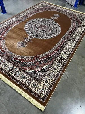 Gold and Cream Royal Turkish Center Rug