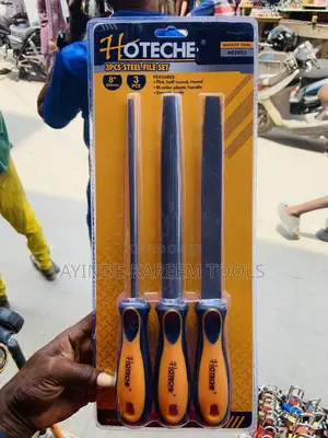 3pcs Steel File Set(Flat ,Half Round,Round)