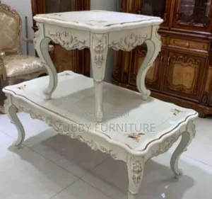 Quality and Imported Royal Center Table and 2 Side Stools