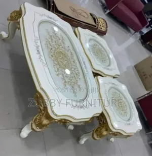 Quality and Imported Royal Center Table With 2 Side Stools