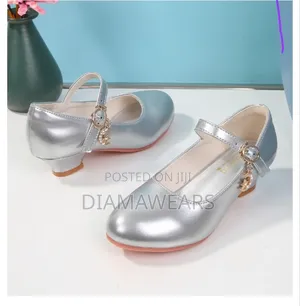 Silver Girls Fashion Dress Shoe