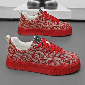 Unused Pattern Lace Up Shoe