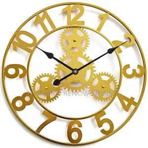 Gold Round Decorative Wall Clock 53,500