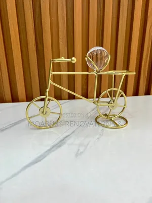 Crystal Bicycle Figurine Table Decor