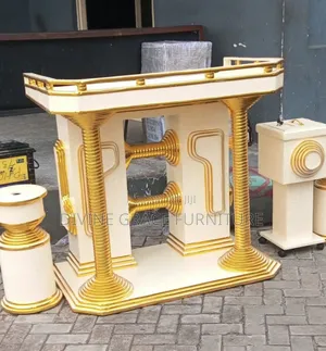 Gold and Cream Color Church Alter