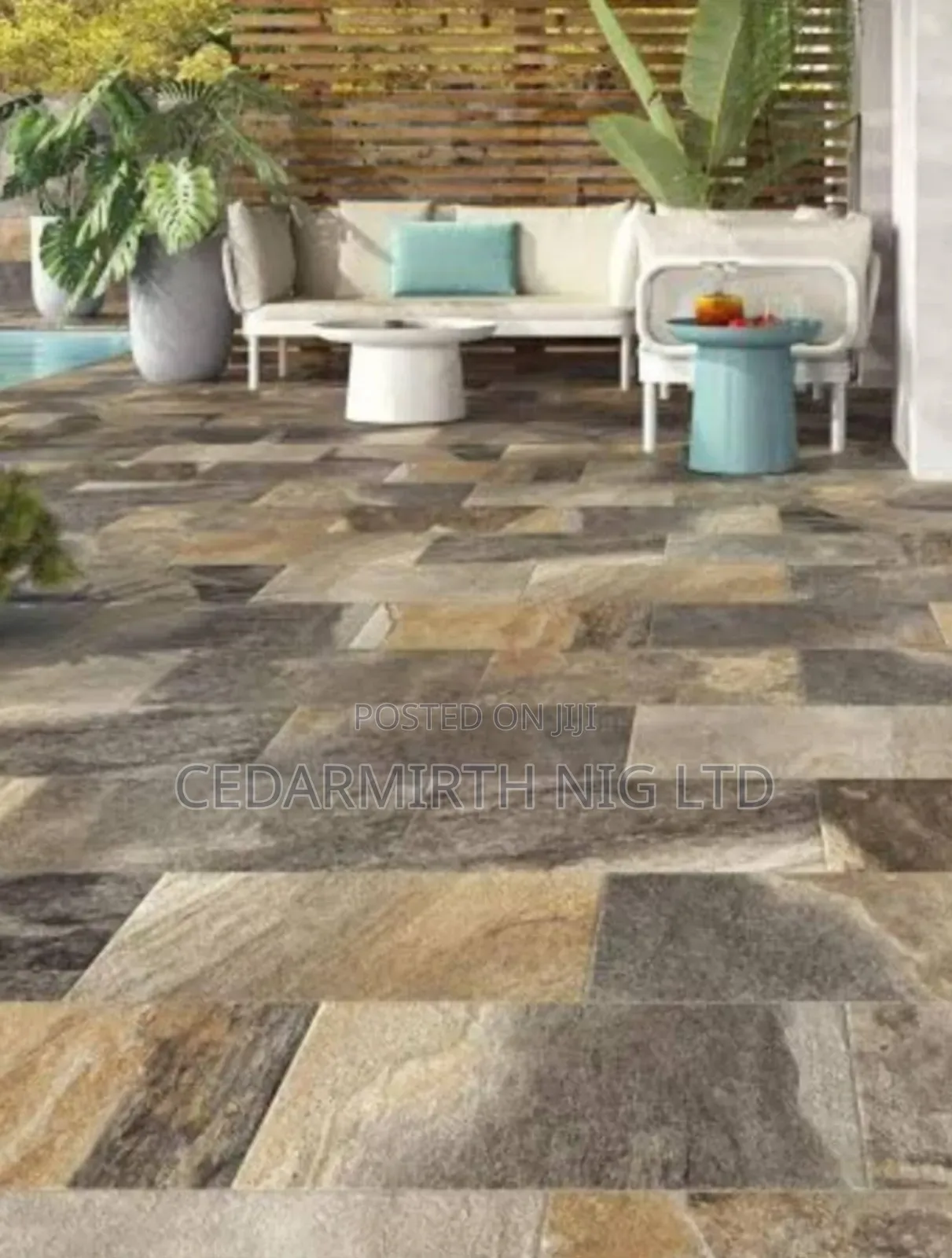 Compound Floor Rustic Tile ( Cedar )
