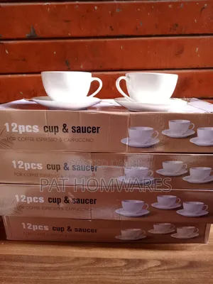 White Tea Cup and Saucer