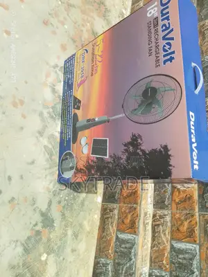 Available Solar Charging Duravolt 18" (3-1) Standing Fan