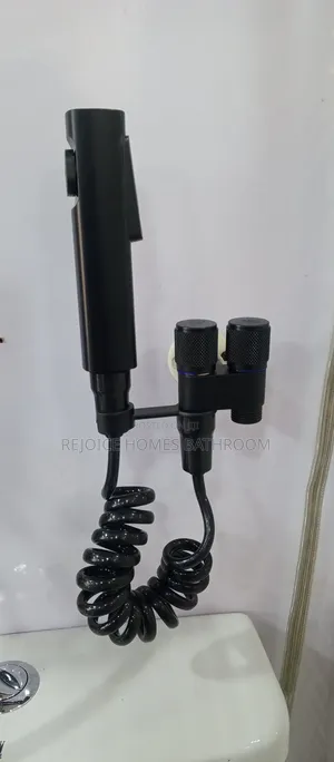 2in1 Black Quality Bum Bum Wash Bidet Spray/Shattaf
