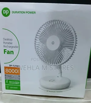 Dp Desktop Portable Rechargeable Collapsible Fan - Dp-Tj7681