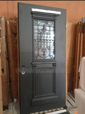 4ft Half Quality Glass Standard 9inches Security Door