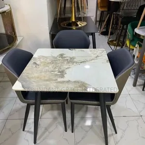 New Marble Top Dinning With 4 Chairs.