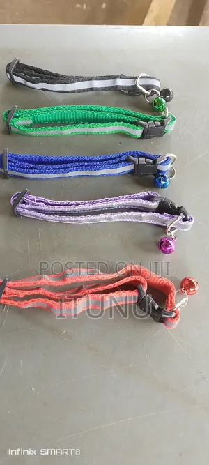 Reflective Collar for Puppy Dog and Cat With Bell. 5 Pieces