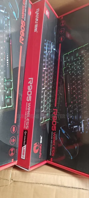 Rechargeable Keyboard and Mouse With Keyboard Light