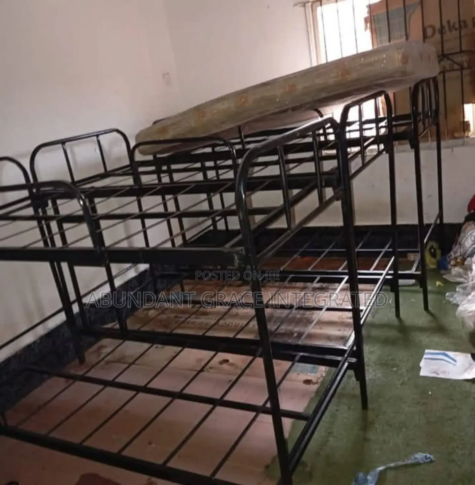 Metal Double Bunk Bed.