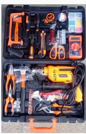 Complete Set of Tools Bus With Drill Machine